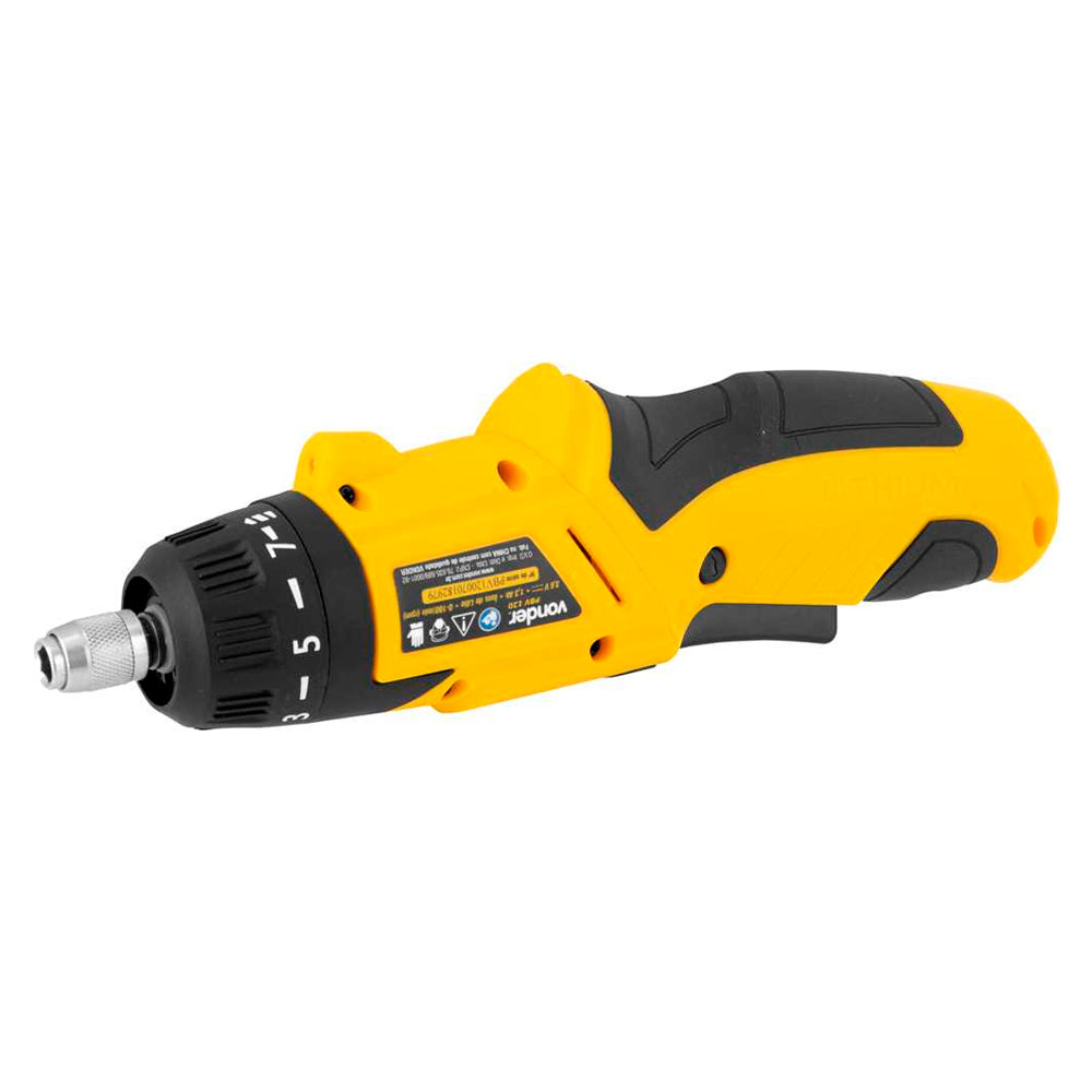 Parafusadeira a Bateria Vonder PBV 120 Bivolt 3,6V com 12 Acessórios e Carregador