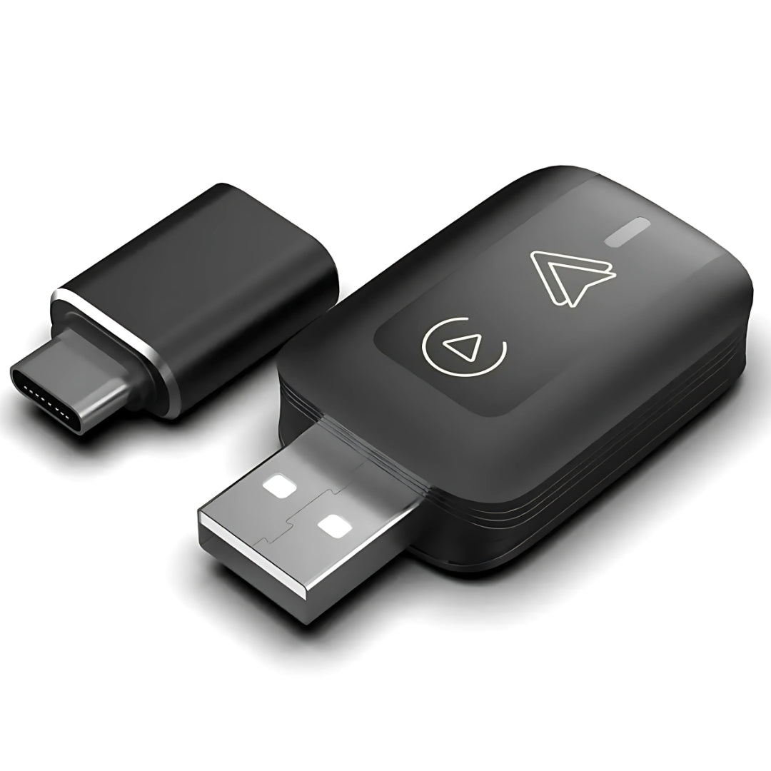 Adaptador Carplay e Android Auto Sem Fio 3 em 1, Youtube, Netflix, 32GB Armazenamento, Memória 2GB, Android 13