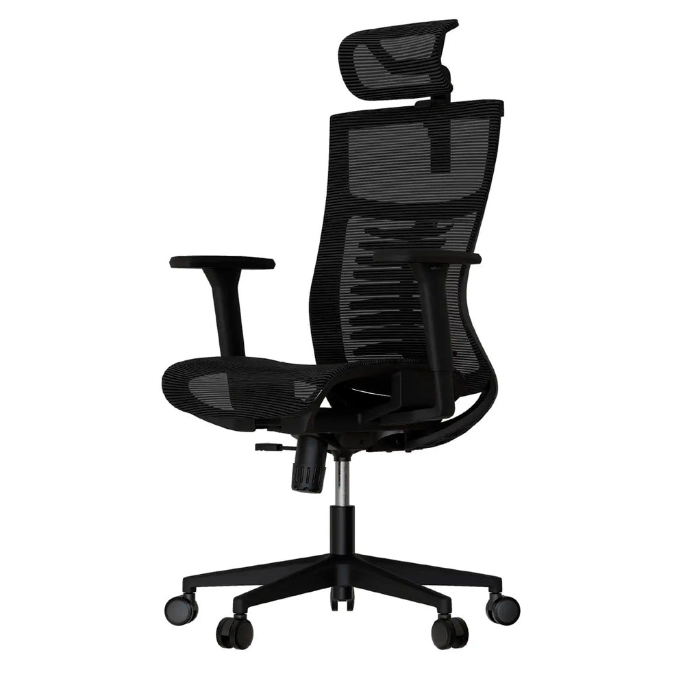 Cadeira Ergonômica Elements Vertta Pro Preta, Full Mesh, Ajuste 3D, Reclinação 150°, Suporte Lombar, BIFMA