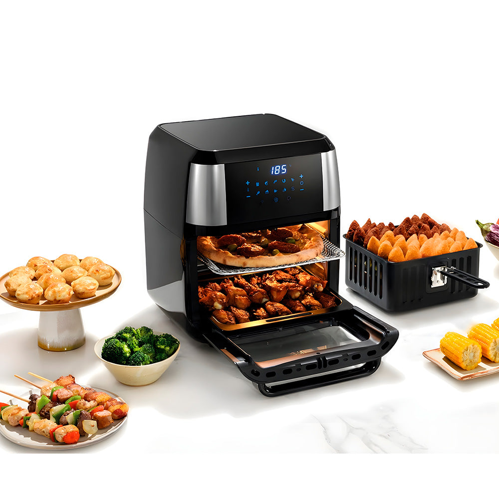 Fritadeira Eletrica Airfryer Elgin Oven Fry 4 Em 1 de 12Litros, 1800W 220V, Assa, Frita Sem Óleo, Desidrata e Reaquece