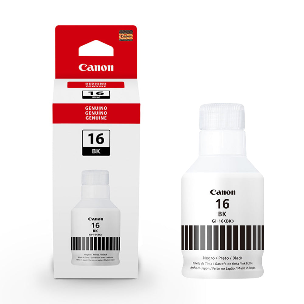 Refil de Tinta Canon GI-16 Preto 170ml Original para Linha Maxify GX GX6010, GX7010