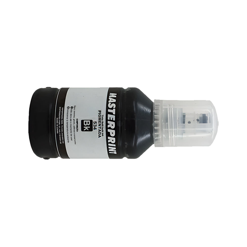 Refil de Tinta Compatível Epson 534 Preto Pigmentada 140ML MasterPrint