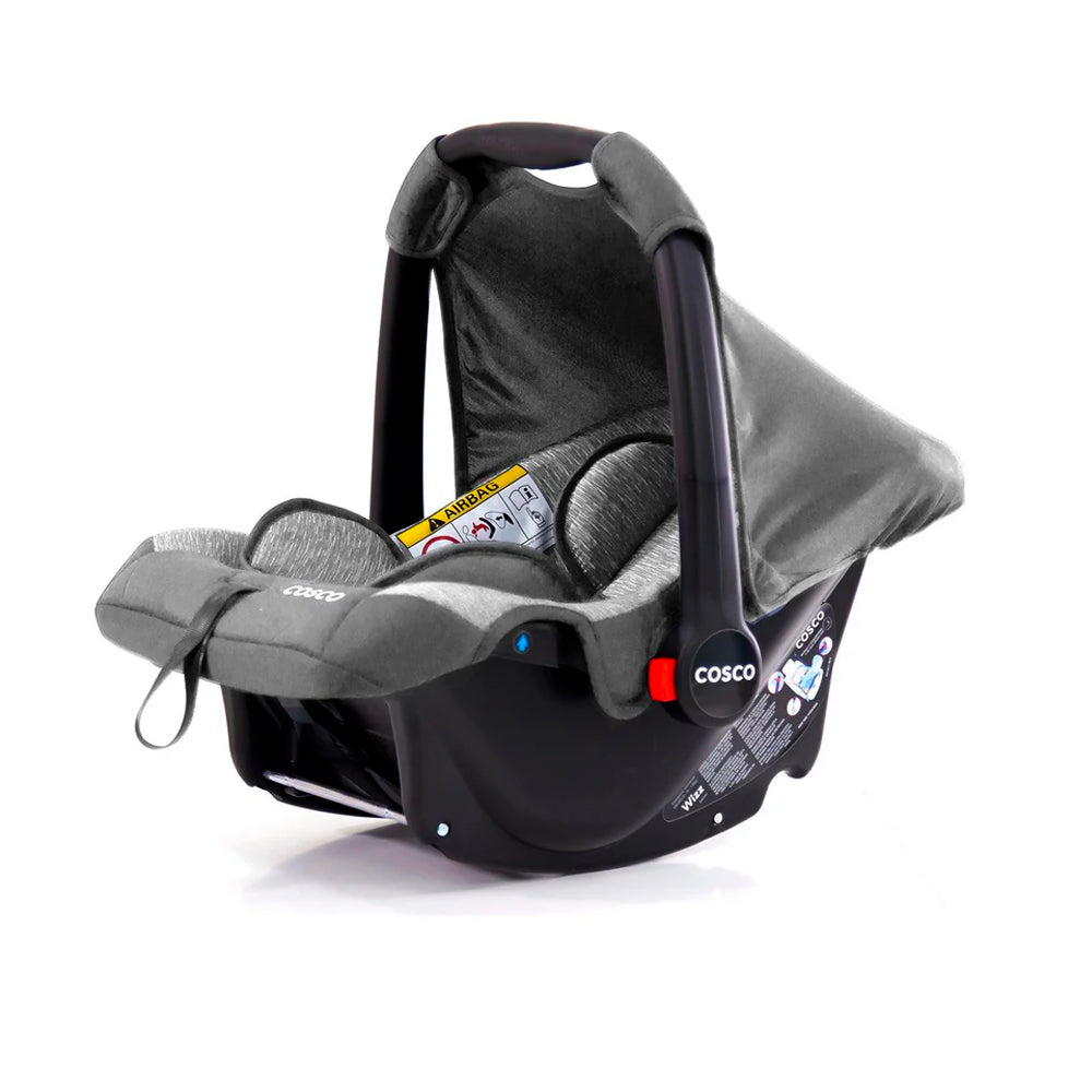 Carrinho de Bebê Com Bebê Conforto TS DUO Cosco Kids, Travel System Reverse, Cinza Rajado