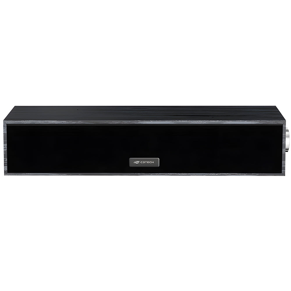 Soundbar 2.0 Conexão P2, Alimentação USB Drive 50mm, 6W, SB-30BK, C3Tech - Preto