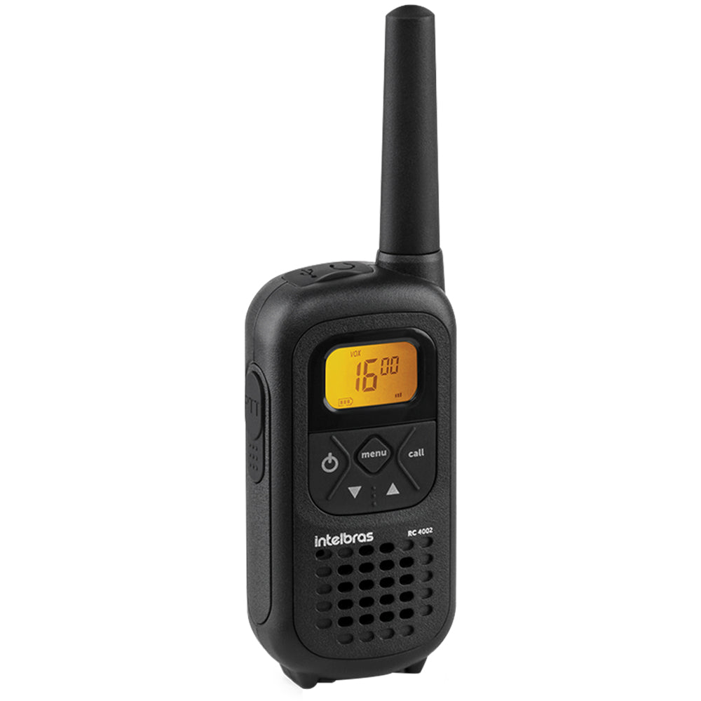 Rádio Comunicador Walk Talk Com 26 Canais Intelbras RC 4002 - Preto