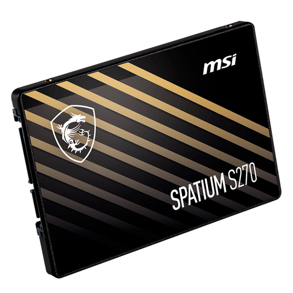SSD MSI Spatium S270, 480GB, 2.5, Sata III 6GB/s, Leitura 500MB/s, Gravacao 450MB/s, SPATIUM-S270-480G