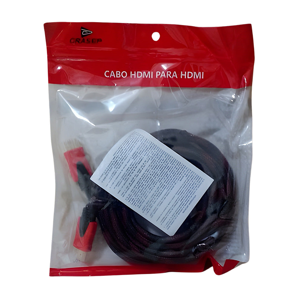 Cabo HDMi Para HDMi 10 Metros Plug v1.4 D-H5003 - 10M GRASEP