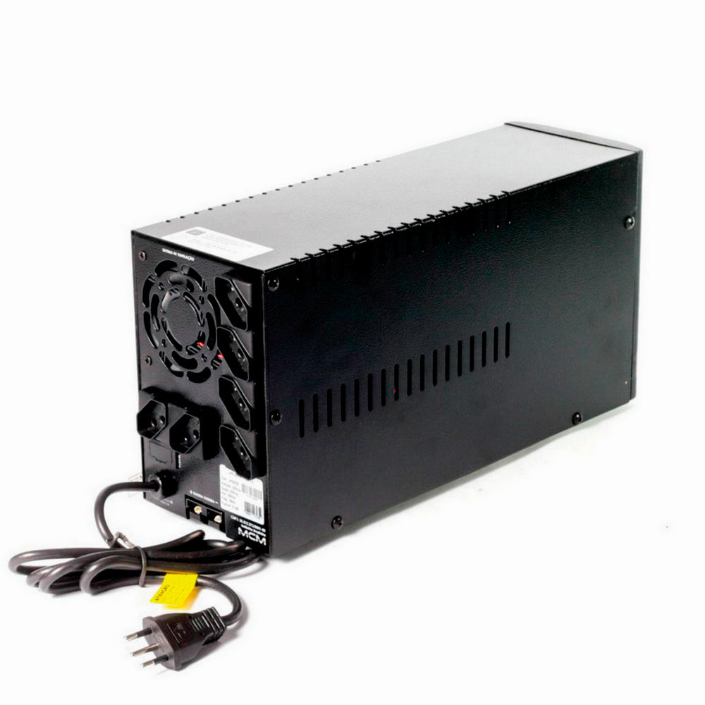 Nobreak UPS MCM 800VA ACTION 3.1, Entrada Trivolt (115/127/220V), Saída 6 Tomadas 115V c/ Entrada Bateria Estacionária