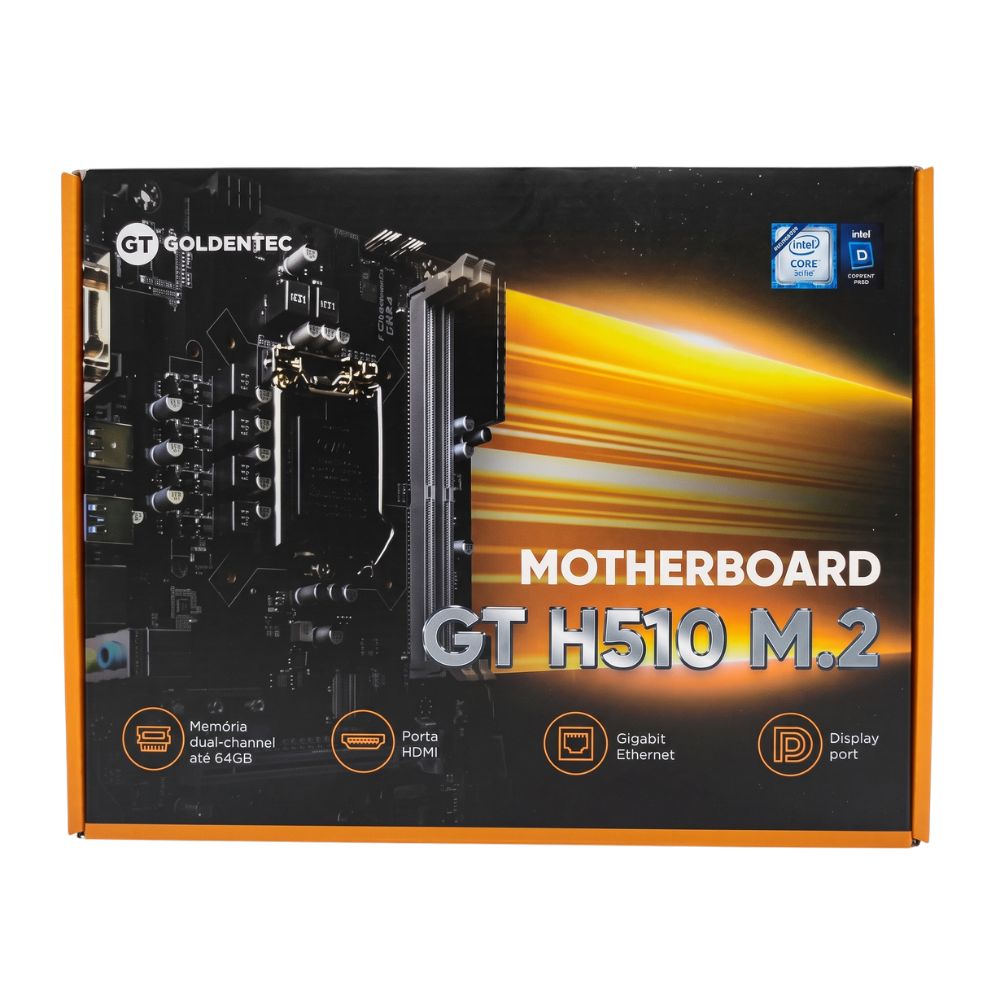 Placa Mãe Get GT H510 M.2, Chipset H510, Intel LGA 1200, mATX, DDR4, USB 3.0, VGA DVI HDMI