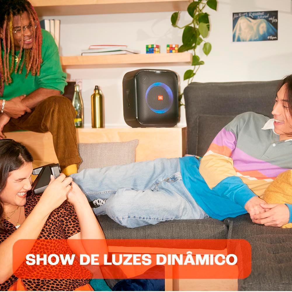 Caixa de Som JBL Partybox Encore Essential, LED, 100W RMS, Bluetooth, Preto - 28913611