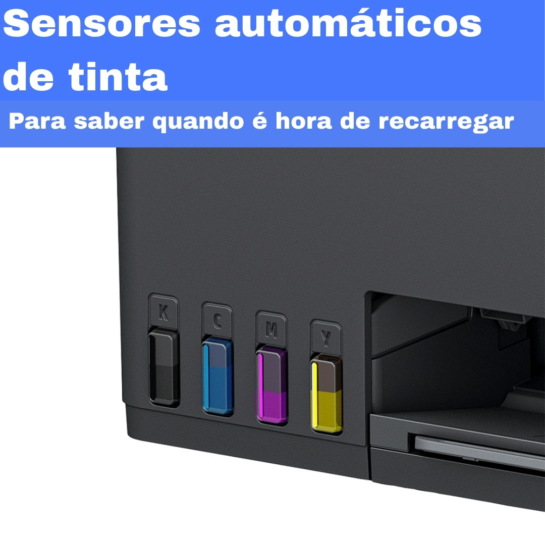 Impressora Multifuncional HP Smart Tank 584 All-in-One, Colorida, Wi-Fi, USB, Bivolt, Preta - 5D1C1A