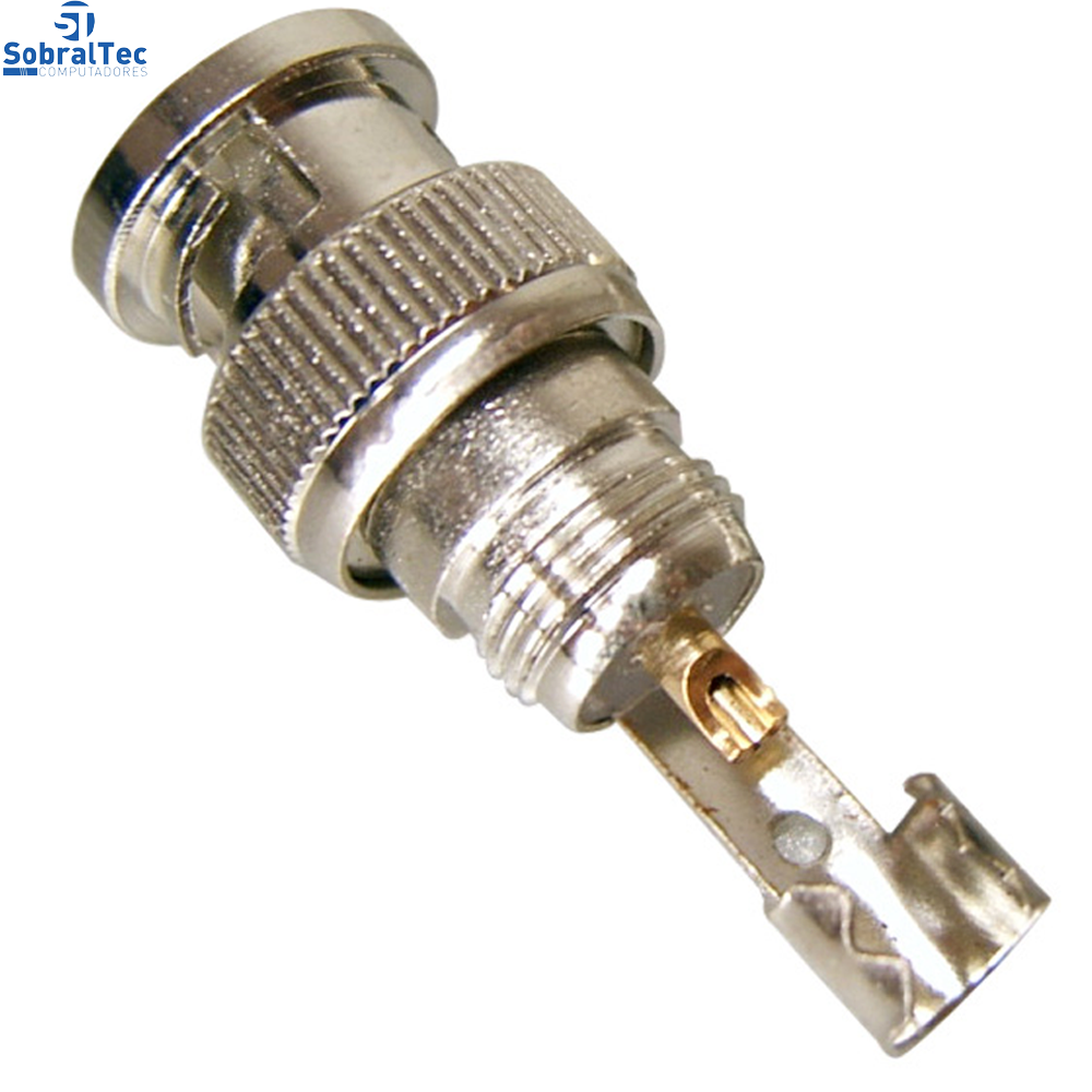 Conector Bnc Metálico Mola 4mm Parafusado