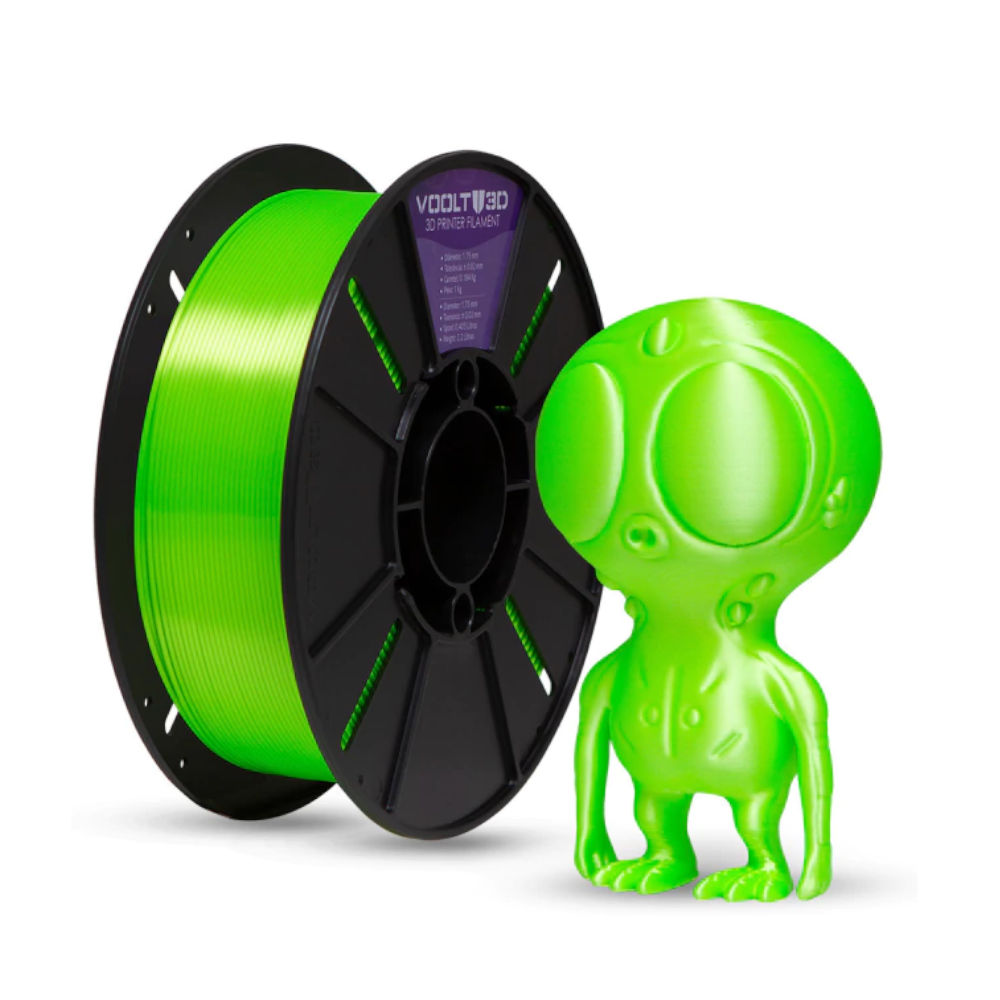 Filamento PLA Verde Neon V-Silk High Speed Premium - 1Kg