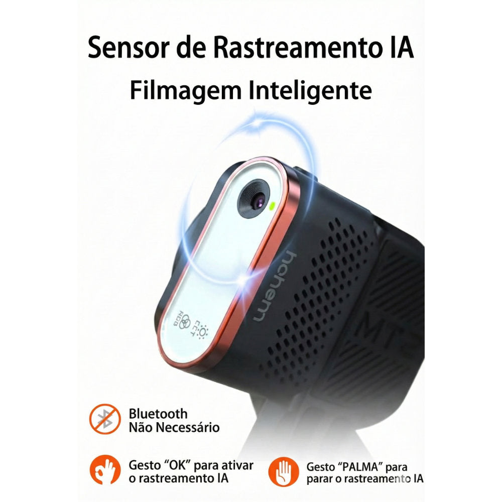 Estabilizador Gimbal Hohem MT2 iSteady 4 em 1 Kit Rastreador com IA 3 Eixos para Sony Canon Nikon iPhone GoPro