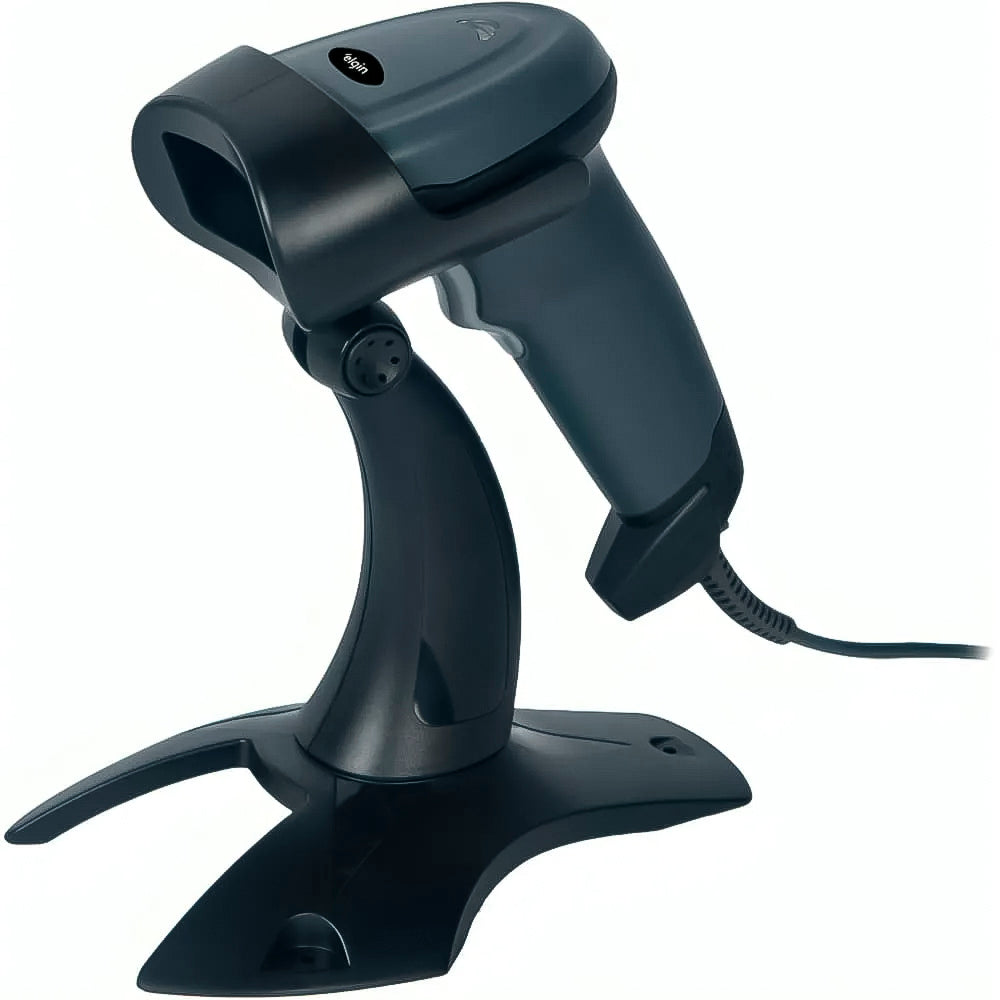 Leitor de Código de Barras BR-520, 1D e 2D, USB, Com Suporte, Elgin - Preto