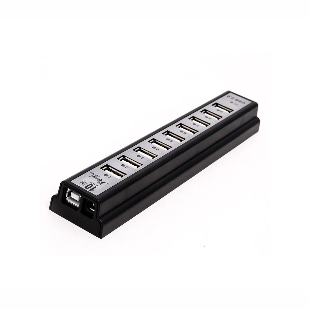 Hub Usb 2.0 Com 10 Portas Extensor Com Fonte 480Mbps Plug And Play Knup HB-T69
