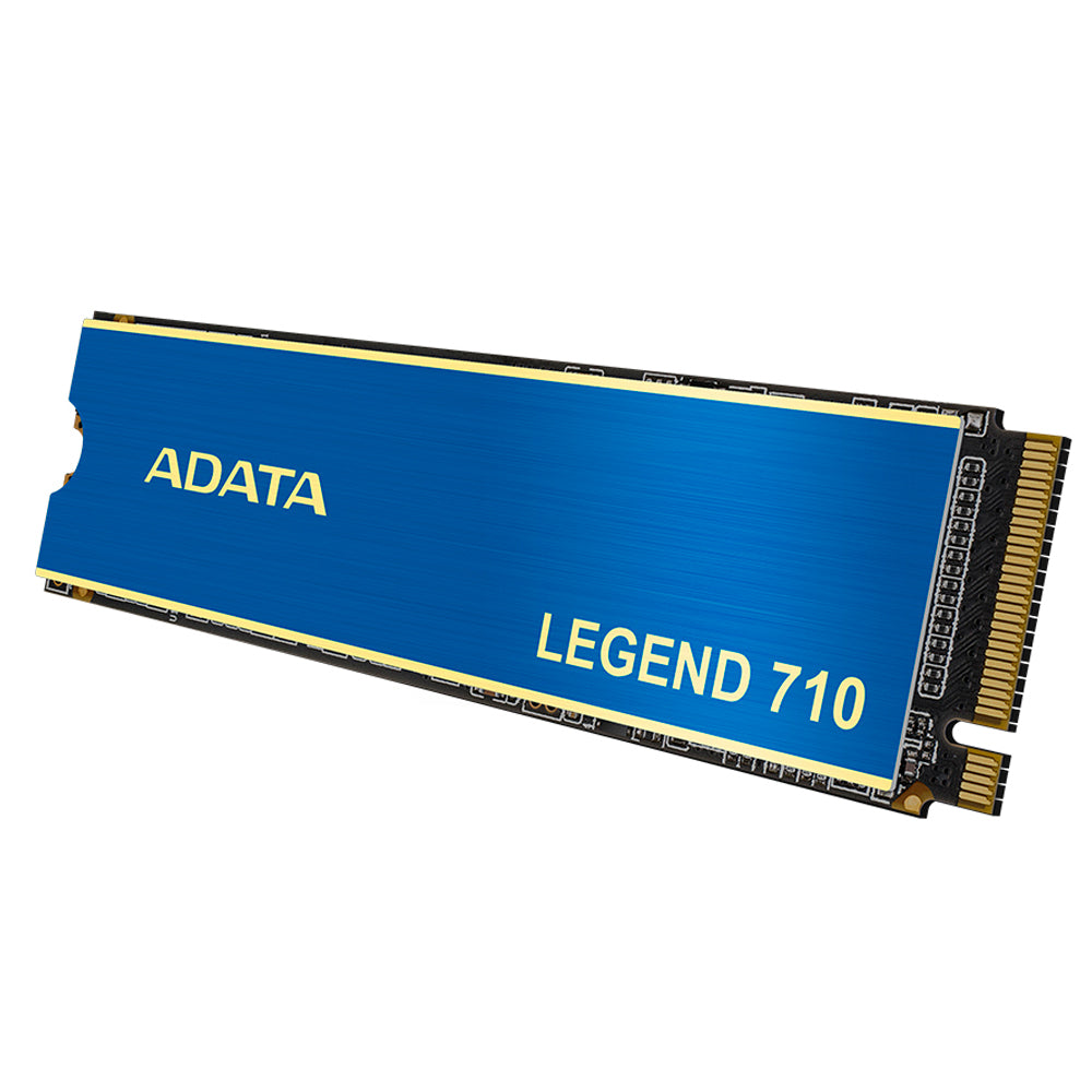 SSD M.2 NVMe Adata 256GB Legend 710, 2280 PCIe GEN3x4 NVMe 1.4 Leitura 2.400 MB/s Grav. 1.800 MB/s Azul ALEG-710-256GCS