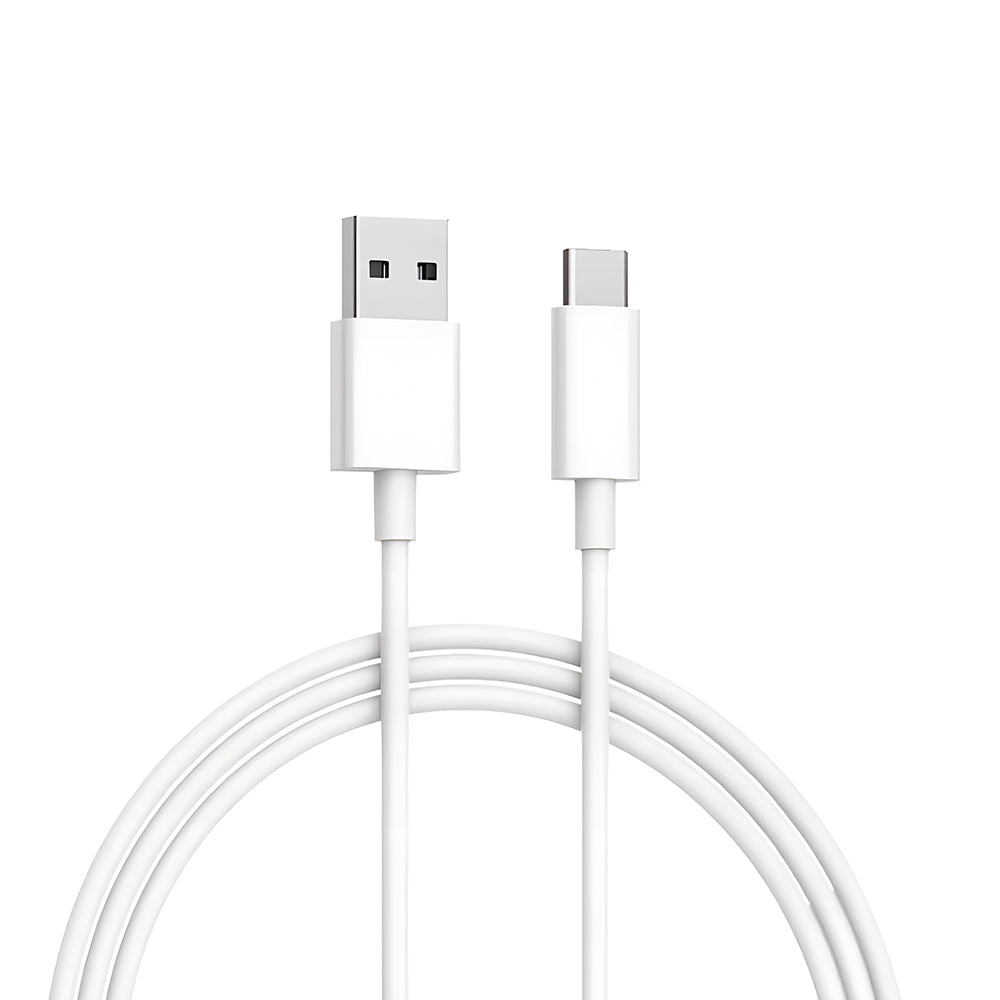 Cabo USB Para USB-C, Carregamento Rápido, 6A, 30cm Comprimento, Lehmox, LE-377, Branco