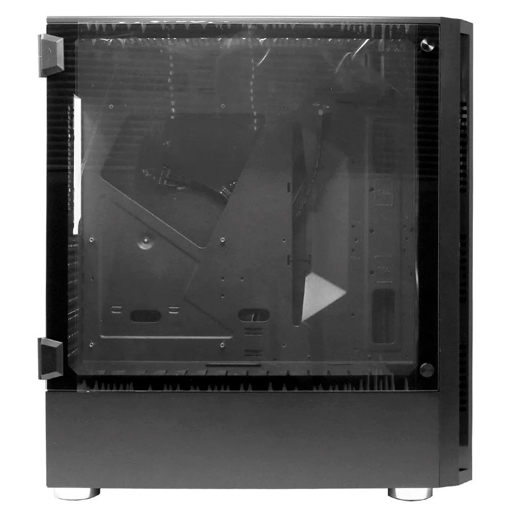 Gabinete Gamer BG-025 Bluecase, Lateral Vidro Temperado, Mid Tower, S/FTE, USB 3.0, Preto