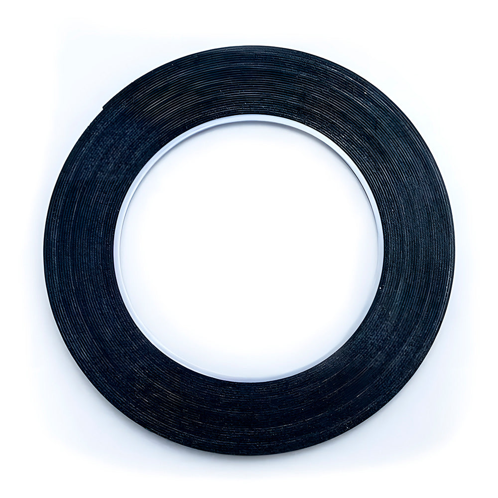 Fita Dupla Face Preta Colar Touch LCD Display - 2mm - 5 metros comprimento