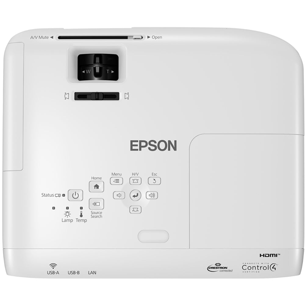 Projetor Epson Powerlite W49 3LCD, XGA, 3.800 Lumens, Conexão HDMI, Bivolt - V11H983020