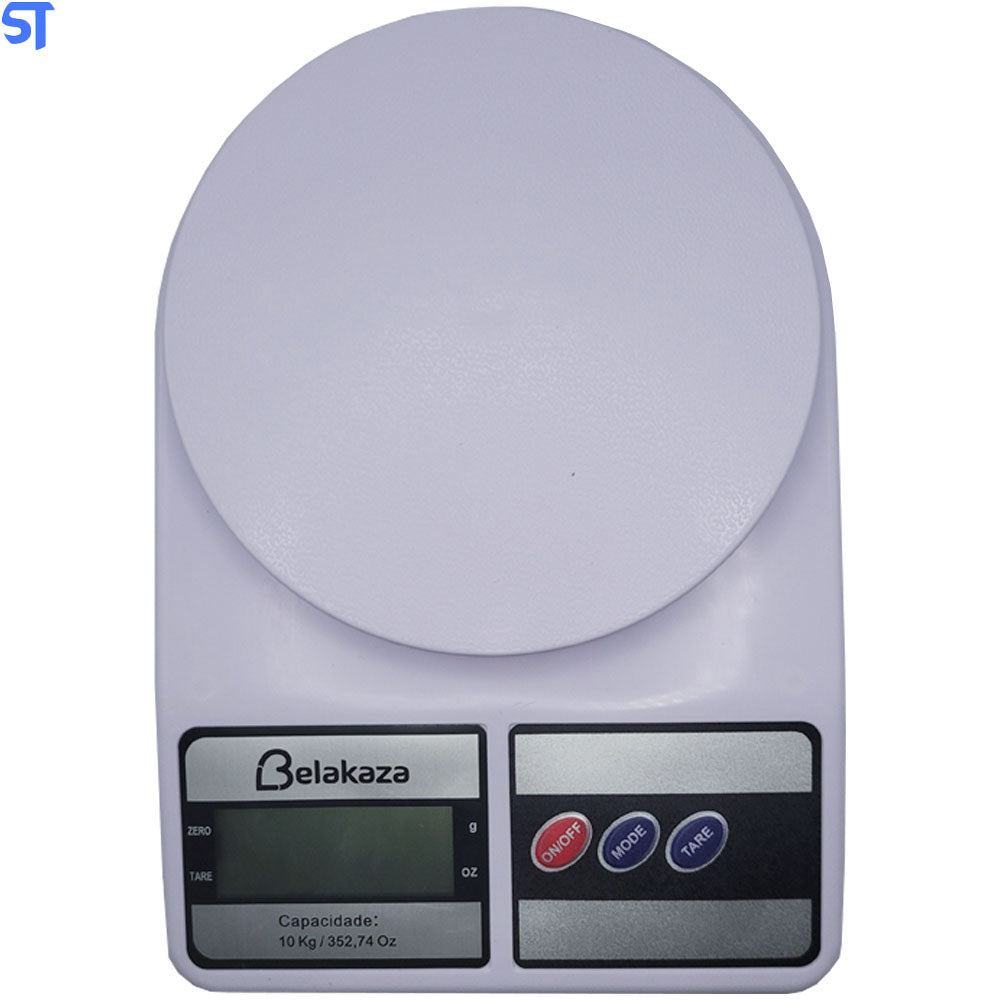 Balança Digital LCD De Alta Precisão Eletrônica Até 10 Kg Belakaza- KZ-1001