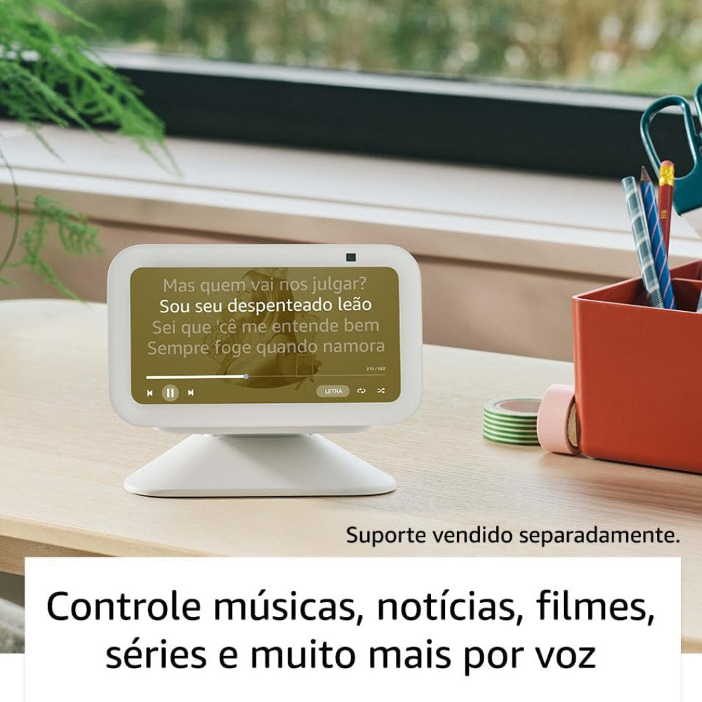 Amazon Echo Show 5 - 3ª Geração Smart Display 5.5" Alexa, Câmera 2MP, Wi-Fi - Branco