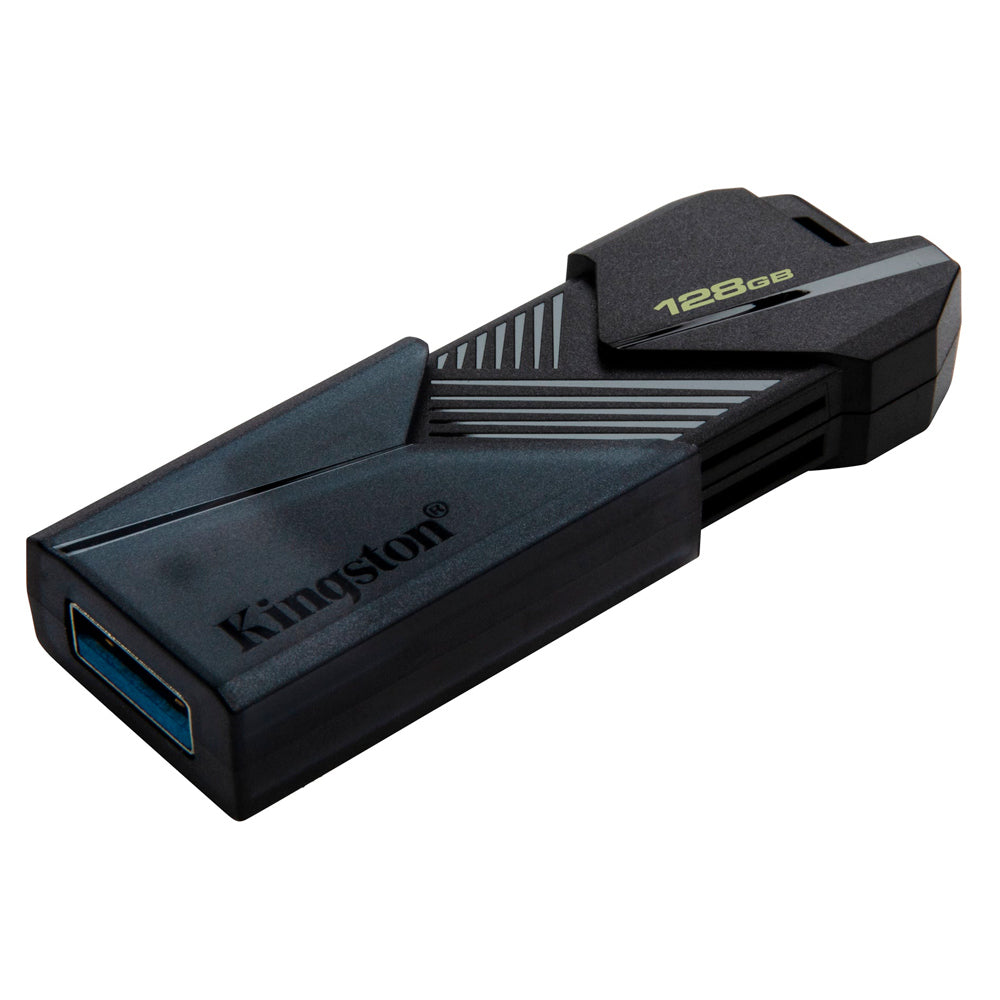 Pen Drive Kingston DataTraveler Exodia Onyx 128GB USB 3.2 Gen1, Preto Fosco, Tampa Deslizante - DTXON/128GB