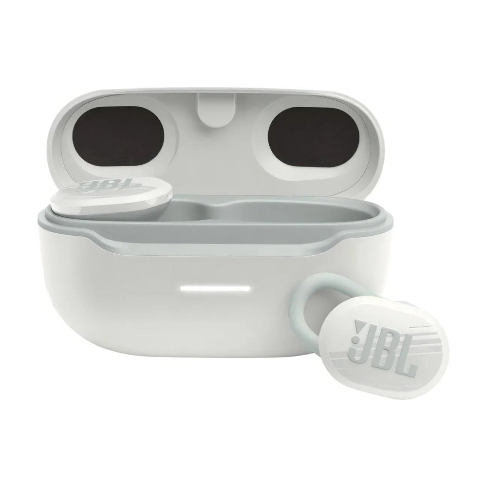 Fone de Ouvido JBL Sem Fio Endurance Race Bluetooh Até 30H de Bateria Smart Ambient Esportivo Branco