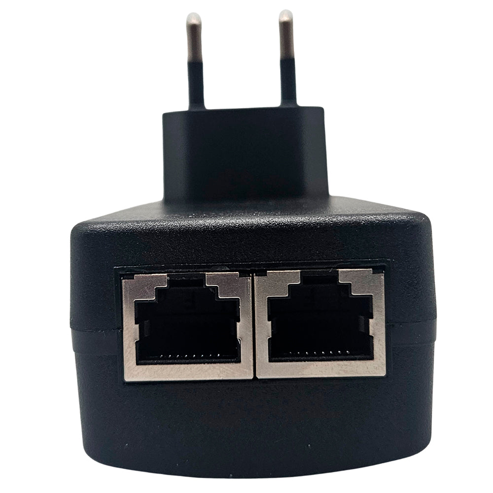 Fonte PoE 48Vdc 0.5A (24W), Bivolt 100-240Vac, 2 Portas RJ-45, PoE Passivo, Plug and Play, FCPOE02 - FC Fontes