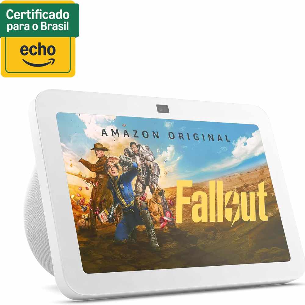 Amazon Echo Show 8 - 3ª Geração Smart Display Áudio Espacial Hub Alexa - Branca