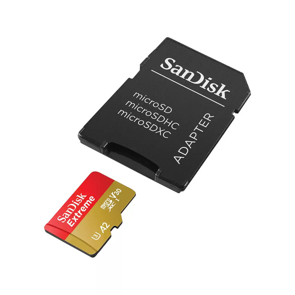 Cartão microSDHC SanDisk Extreme 32GB U3 V30 A1 100MB/s 60MB/s 4K c/ Adaptador SD (SDSQXAF-032G-GN6AA)