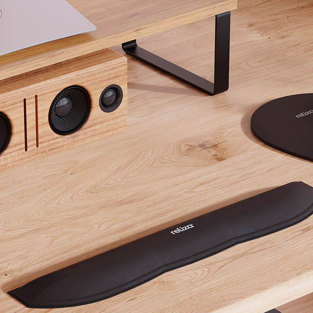 Apoio Ergonômico para Teclado, Reliza Confort, Ideal para Digitação Prolongada - Preto