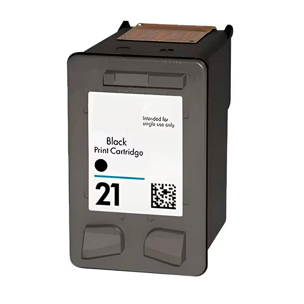 Cartucho de Tinta HP 21 Preto Original (C9351AB), Para HP Officejet J3680, J5508, Deskjet F2224 - 190 Páginas