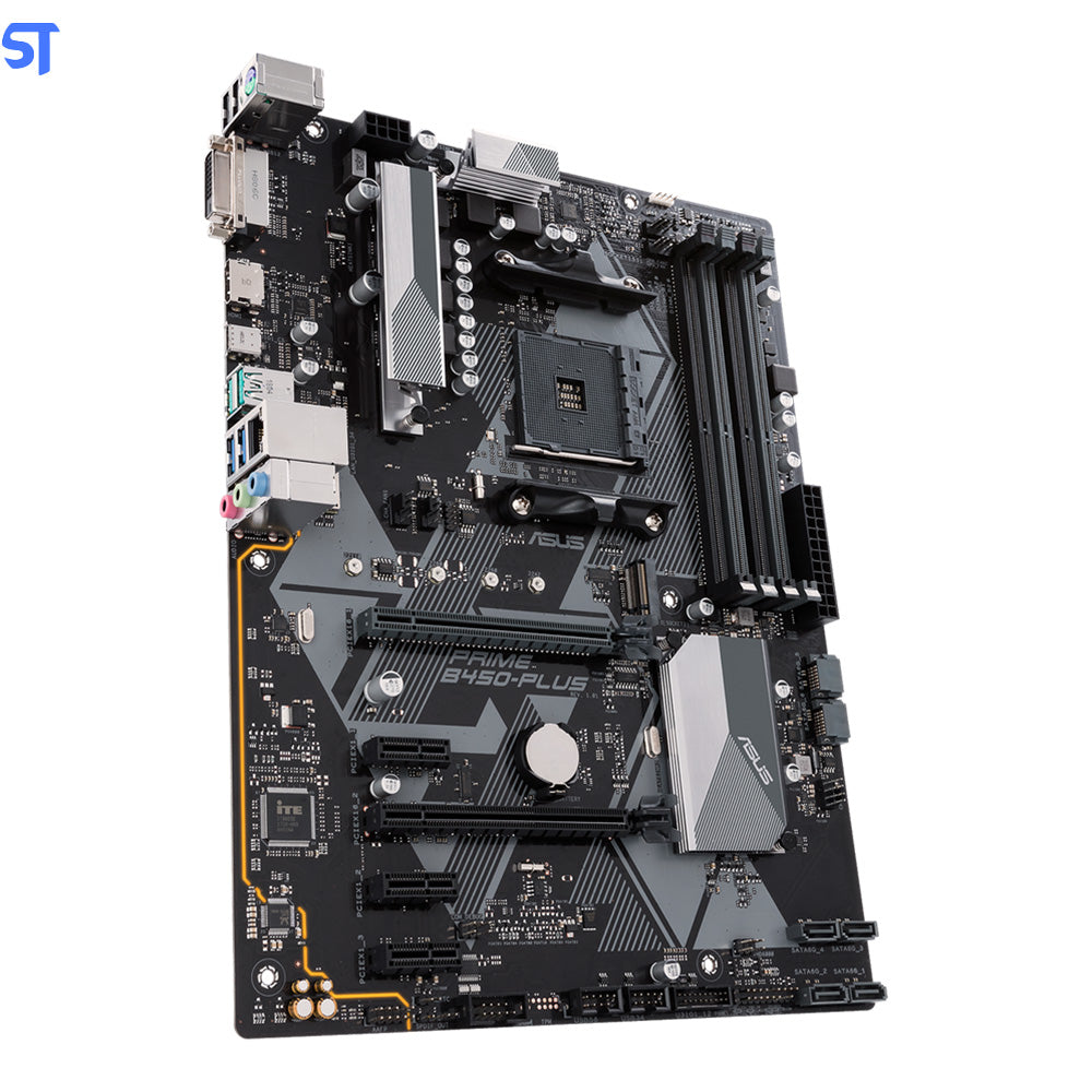 Placa Mae Asus Prime B450-PLUS DDR4 Socket AM4 Chipset AMD B450