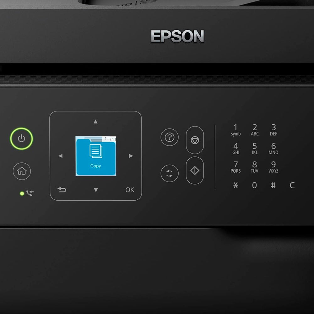 Multifuncional Epson EcoTank L5590 - Tanque de Tinta Colorida, Wi-Fi Direct, Ethernet, Fax, ADF, Bivolt, Preta