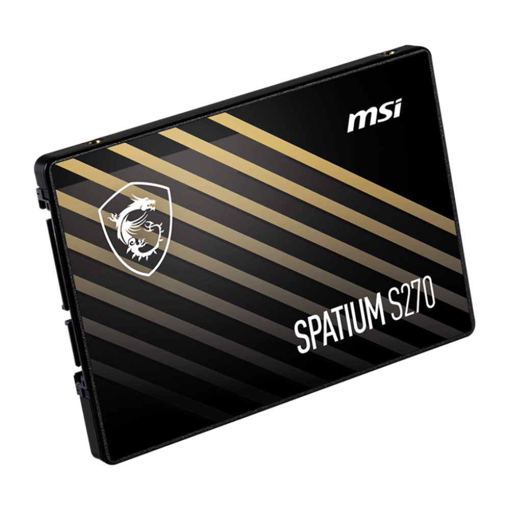 SSD MSI S270 Spatium 240GB SATA III 2.5" 3D NAND Leitura 500MB/s Gravação 450MB/s