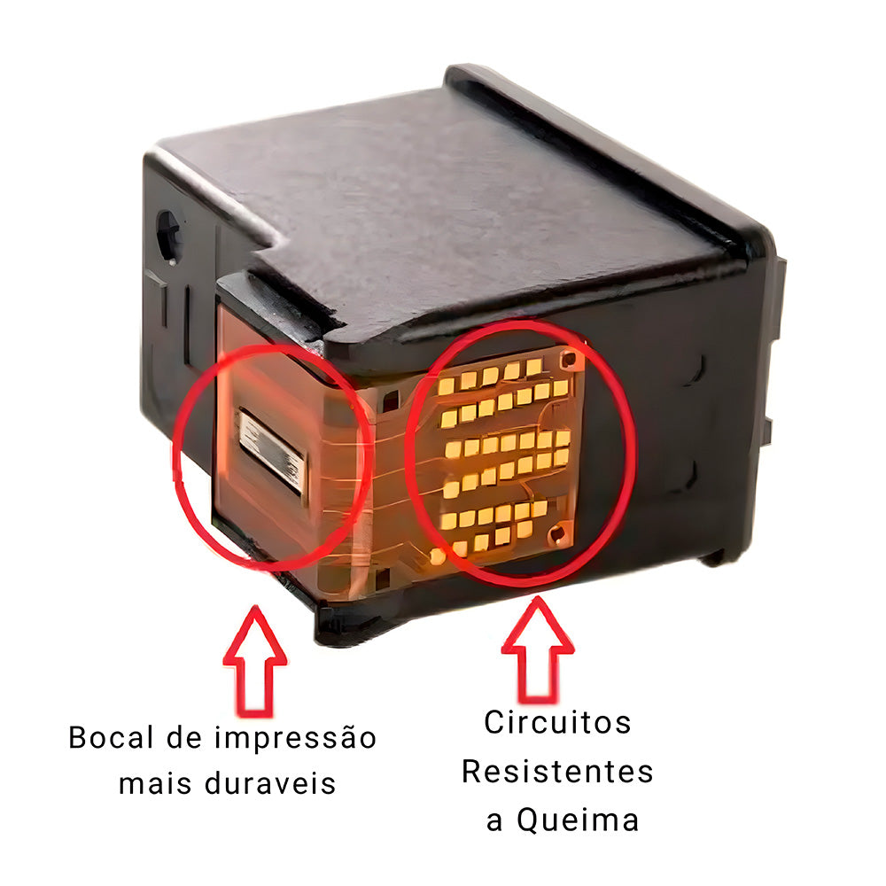 Cartucho de Tinta HP 664, Preto, Original, F6V29AB, Para HP Deskjet 2136 2676 3776 5076 5276