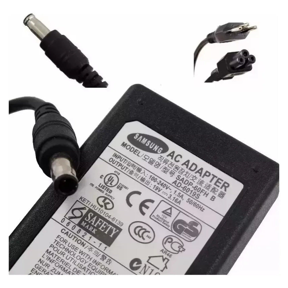 Fonte Notebook Samsung 19v 3.16A Model SADP-60FH B