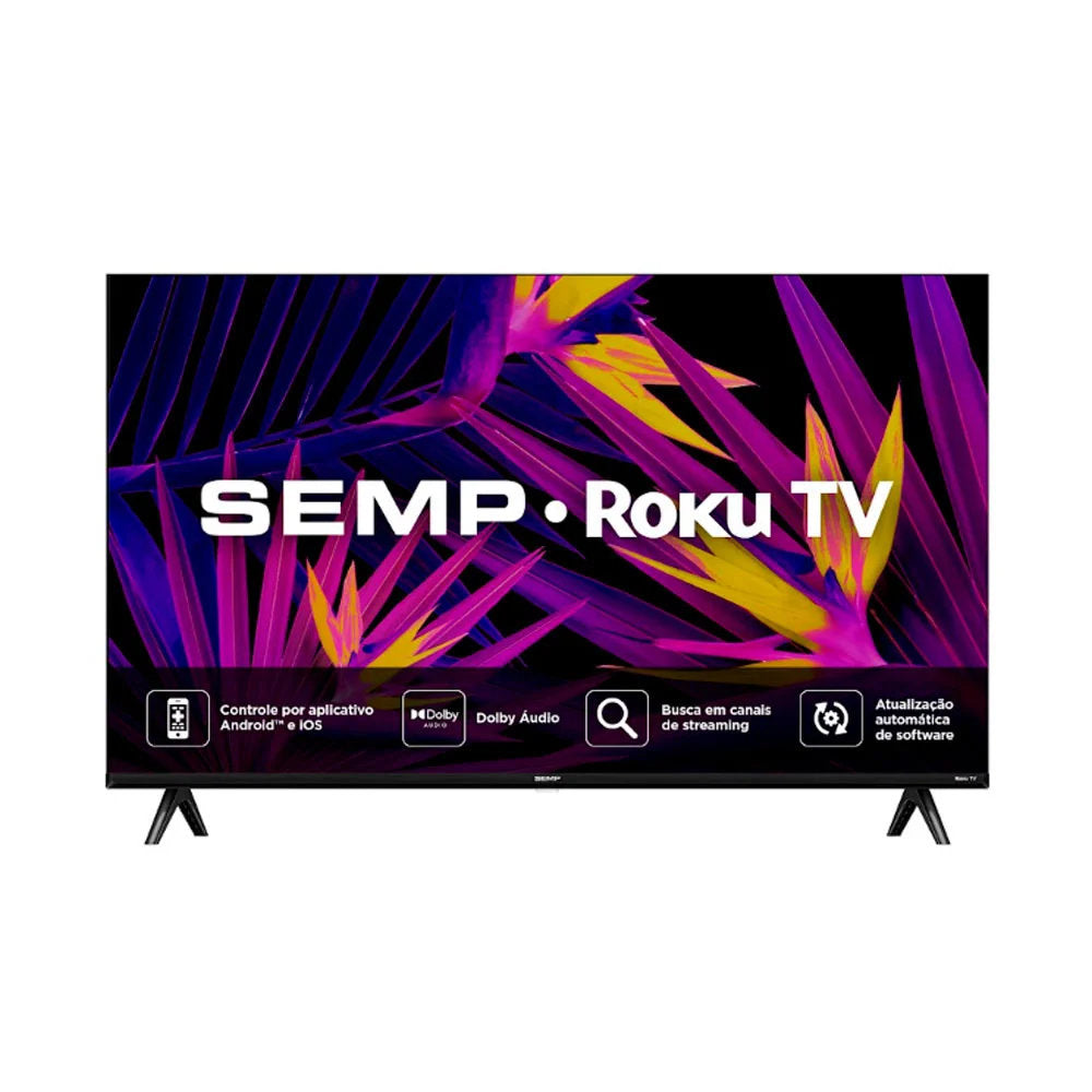 Smart TV 32" Semp Roku TV HD LED 32R6610 Wi-Fi USB 3 HDMI Bivolt