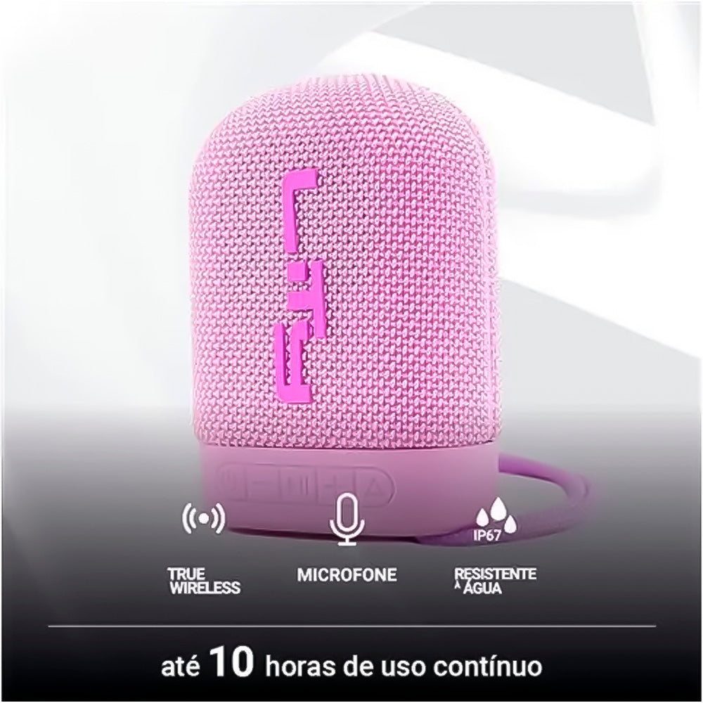 Caixa de Som Portatíl Bluetooth, 5W, Protecao IP67, Lity B10 - Lilas