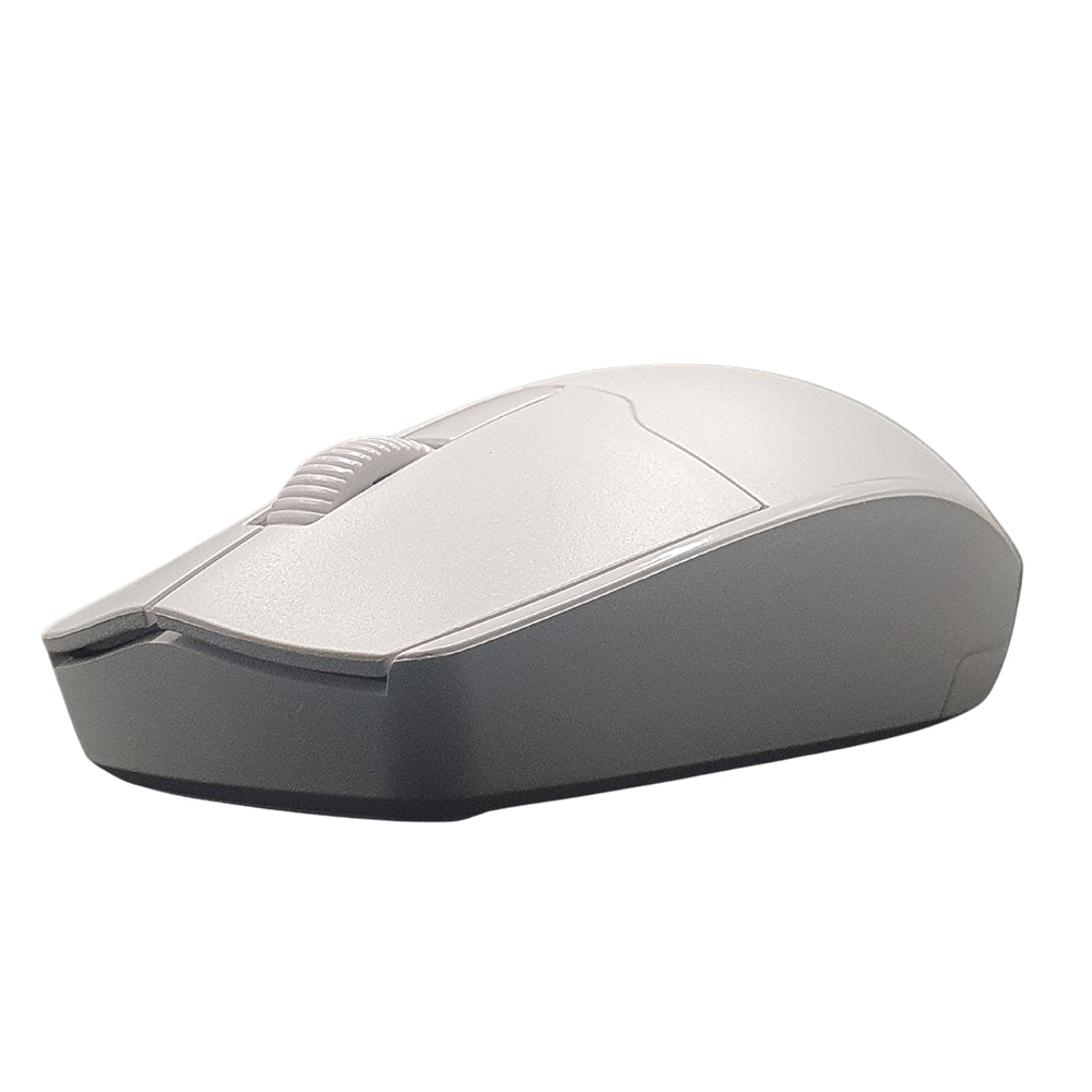 Kit Teclado Membrana, Padrão ABNT2 e Mouse Sem Fio 1.200 DPI Lecoo KW202 - Branco