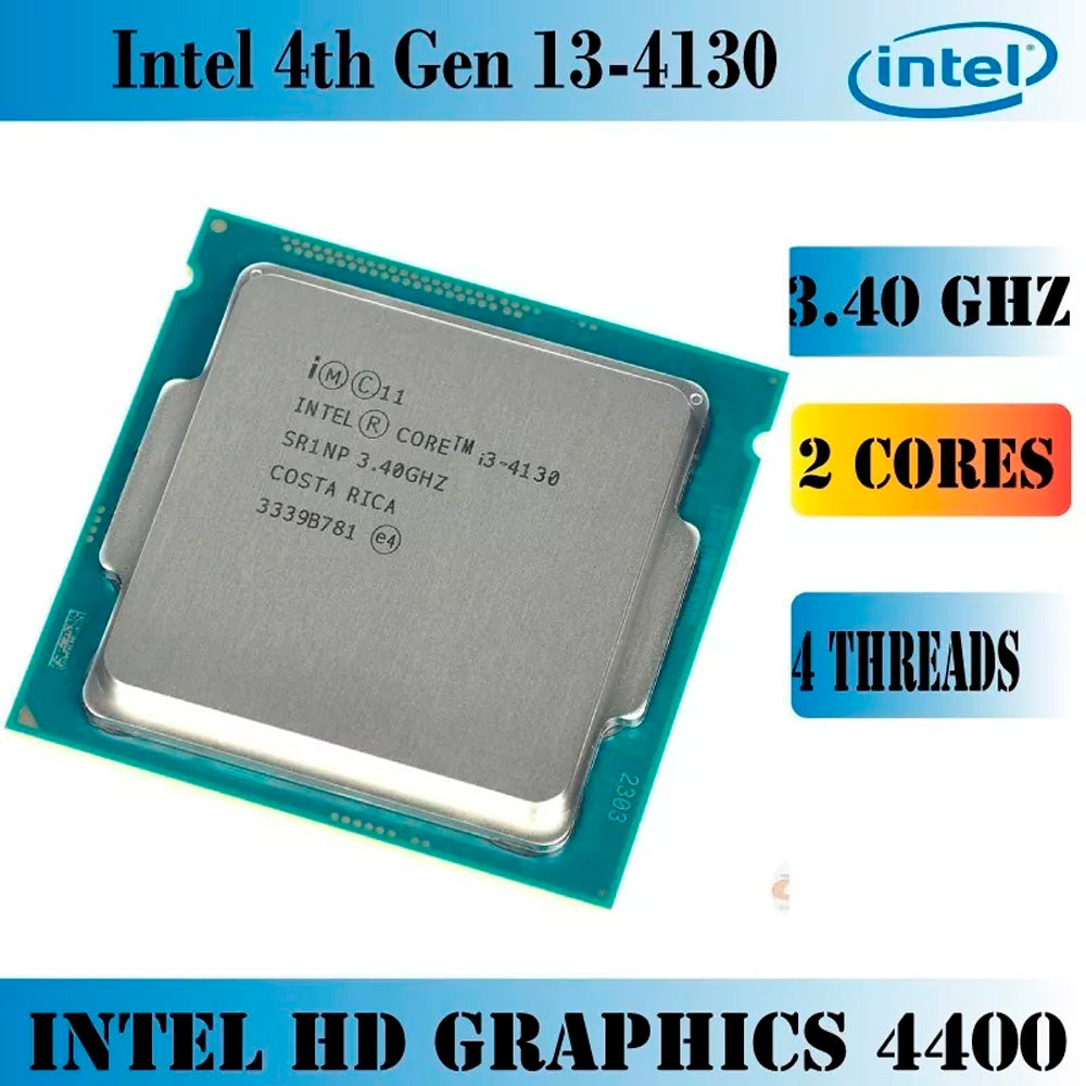 Processador Intel Core I3 4130 Lga 1150 3.40 Ghz Com Vídeo Integrado 4 Geração