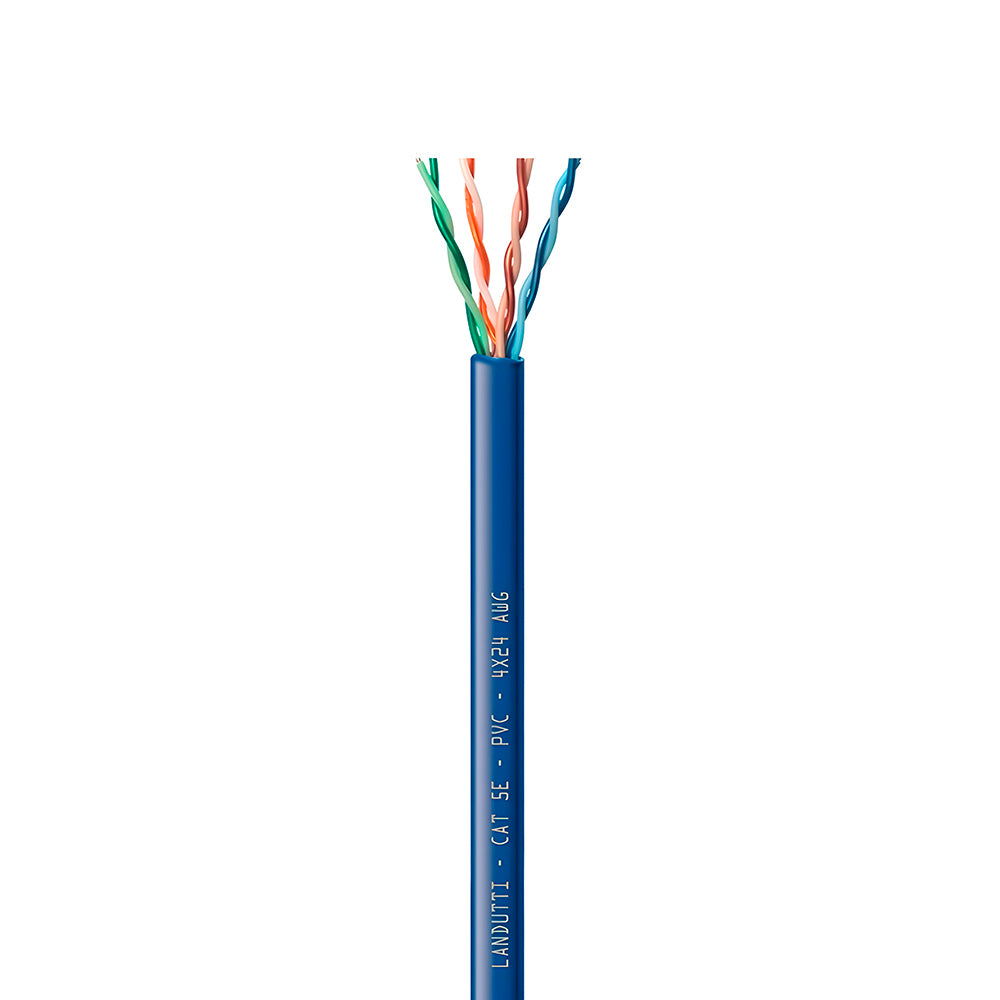 Metro de Cabo De Rede Landutti UPT Cat5E 100% Cobre Condutti, Azul