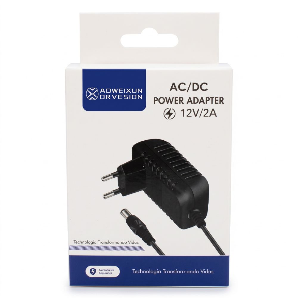Adaptador Fonte De Energia 12v 3a, Aoweixun Fonte de Alimentação Aoweixun 12V 3A Adaptador de Energia Bivolt para CFTV,