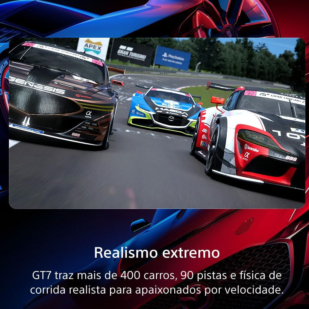 Console PlayStation 5 Slim Sony 1TB - 4K HDR, Leitor de Disco, 1 Controle DualSense Sem Fio + 2 Jogos Inclusos, Branco