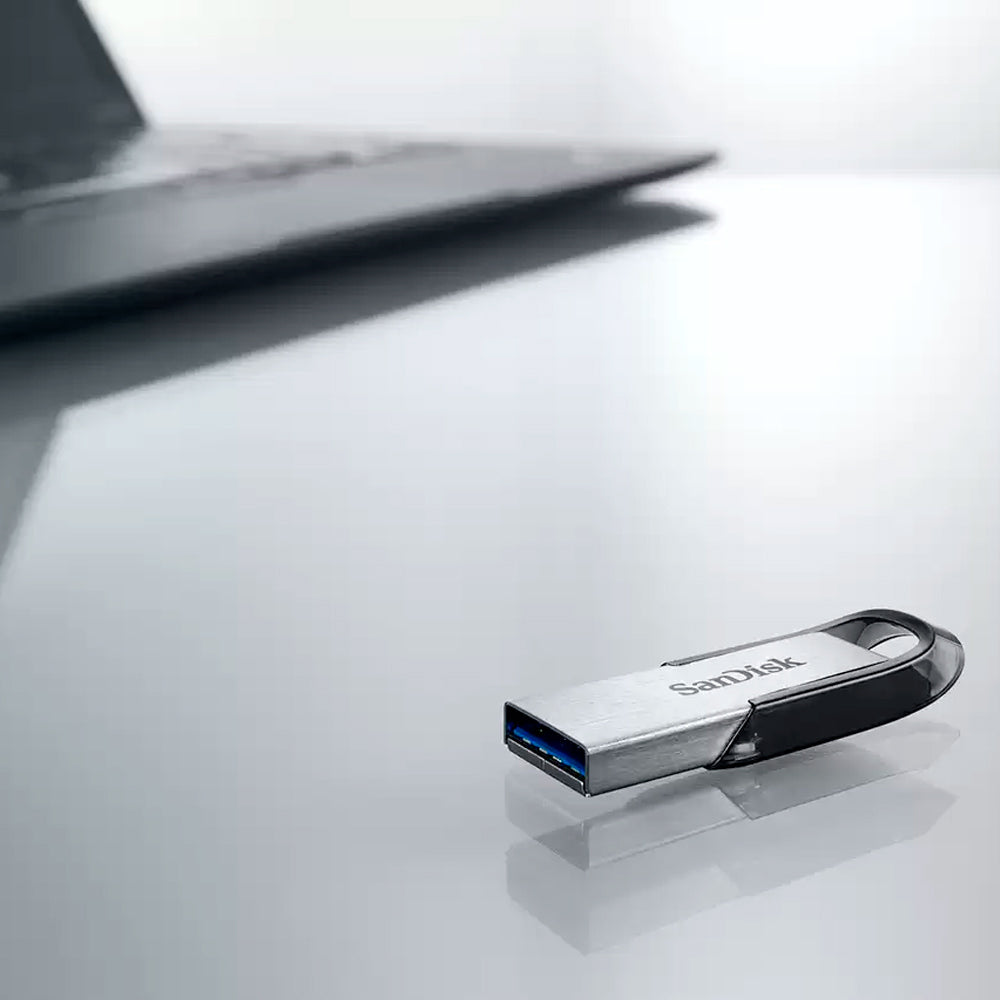 Pen Drive SanDisk Z73 Ultra Flair 64GB USB 3.0, Preto Metálico, 150Mb/s, Compatível USB 2.0 - SDCZ73-064G-G46