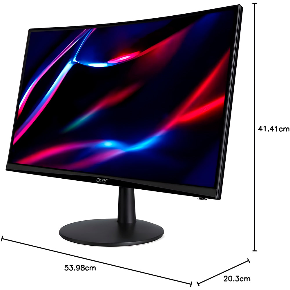 Monitor Gamer Curvo Acer Nitro 23.6" LED Full HD, 75 Hz, 1ms, HDMI e VGA, FreeSync Premium, VESA - ED240Q