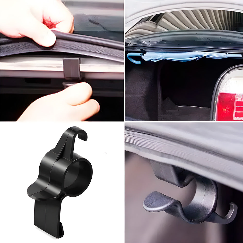 KIT 2 Peças, Suporte Para Guarda-Chuva, Gancho Organizador Para Porta Mala de Carro, Preto