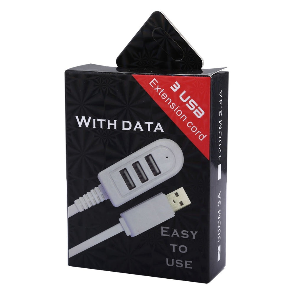 Extensão Usb 3 Portas 120cm 3A Barnco